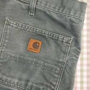 Y2K MENS CARHARTT KHAKI SHORTS!!